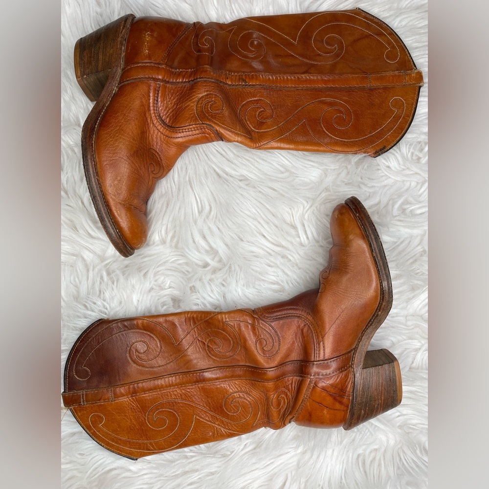 Dingo Women’s Vintage Western Brown Heeled Boots